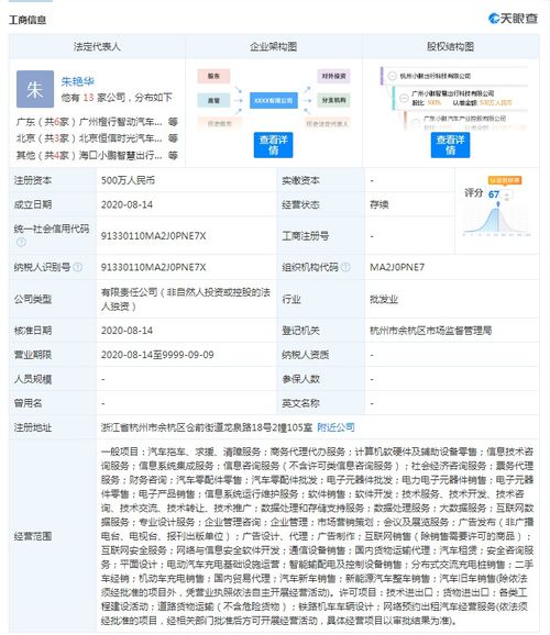小鵬汽車設(shè)立全資子公司，注冊(cè)資本500萬元拓展國內(nèi)貿(mào)易代理業(yè)務(wù)